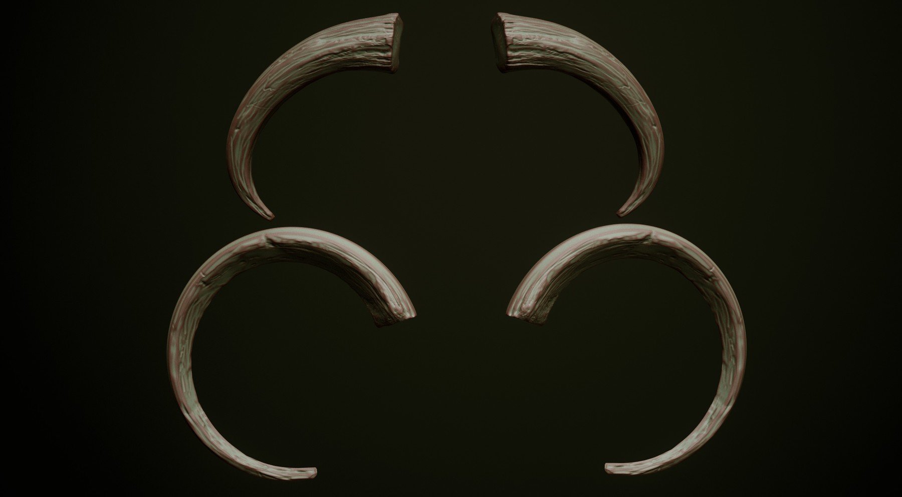 HORNS - 60 Horns, Antlers, Frills & Horn Sockets IMM + VDM