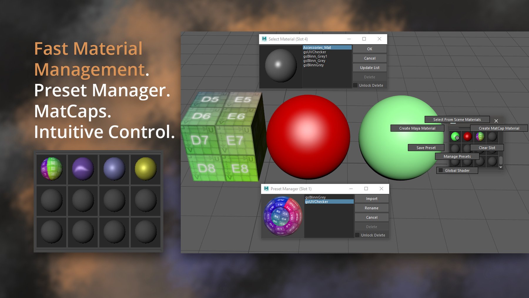 GS Toolbox v1.2 - Maya Modeling Plug-in. Interactive Creasing/Beveling, Fast Instancing and more.