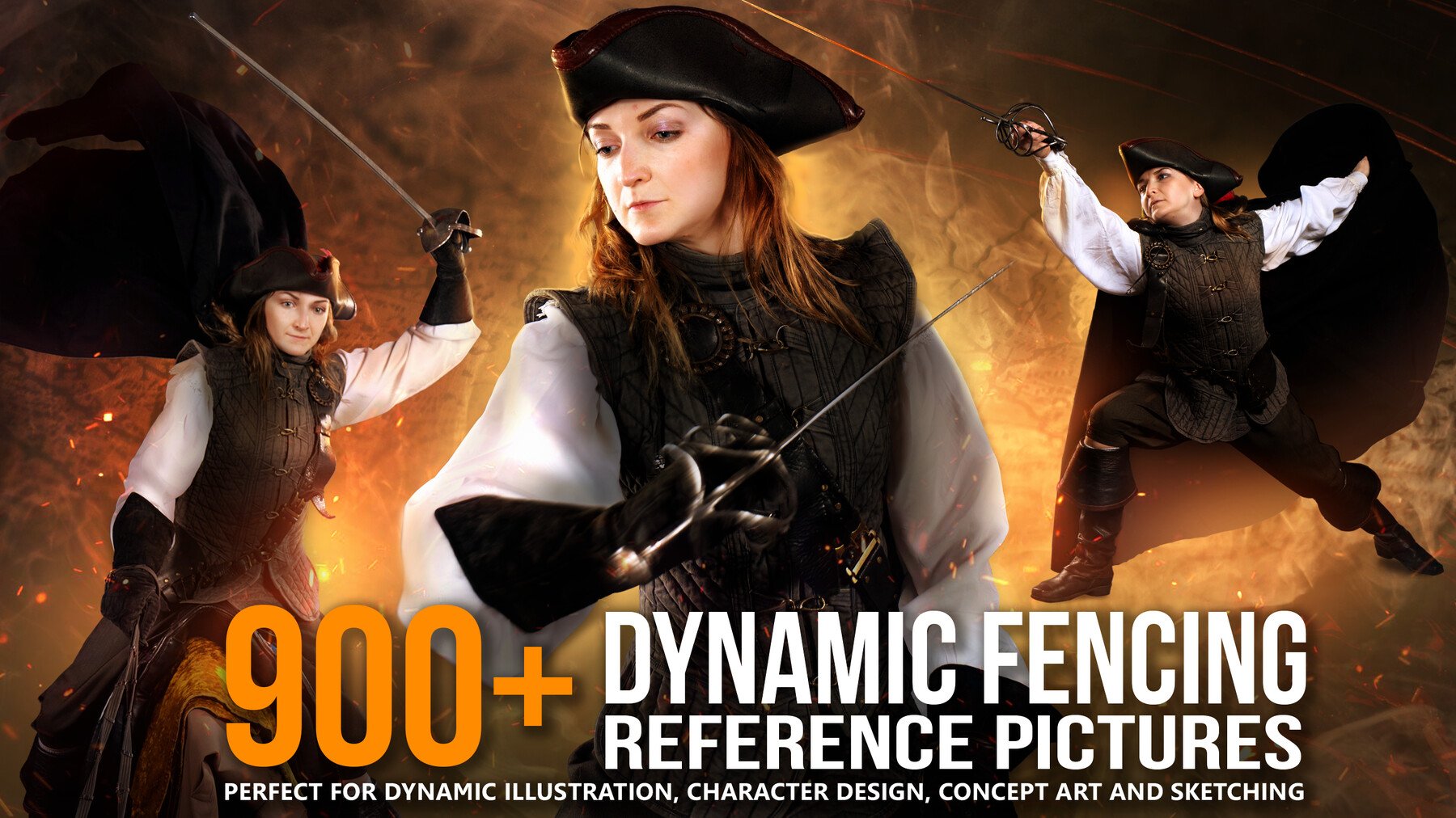 900+ Dynamic Fencing Character Pose Reference pictures