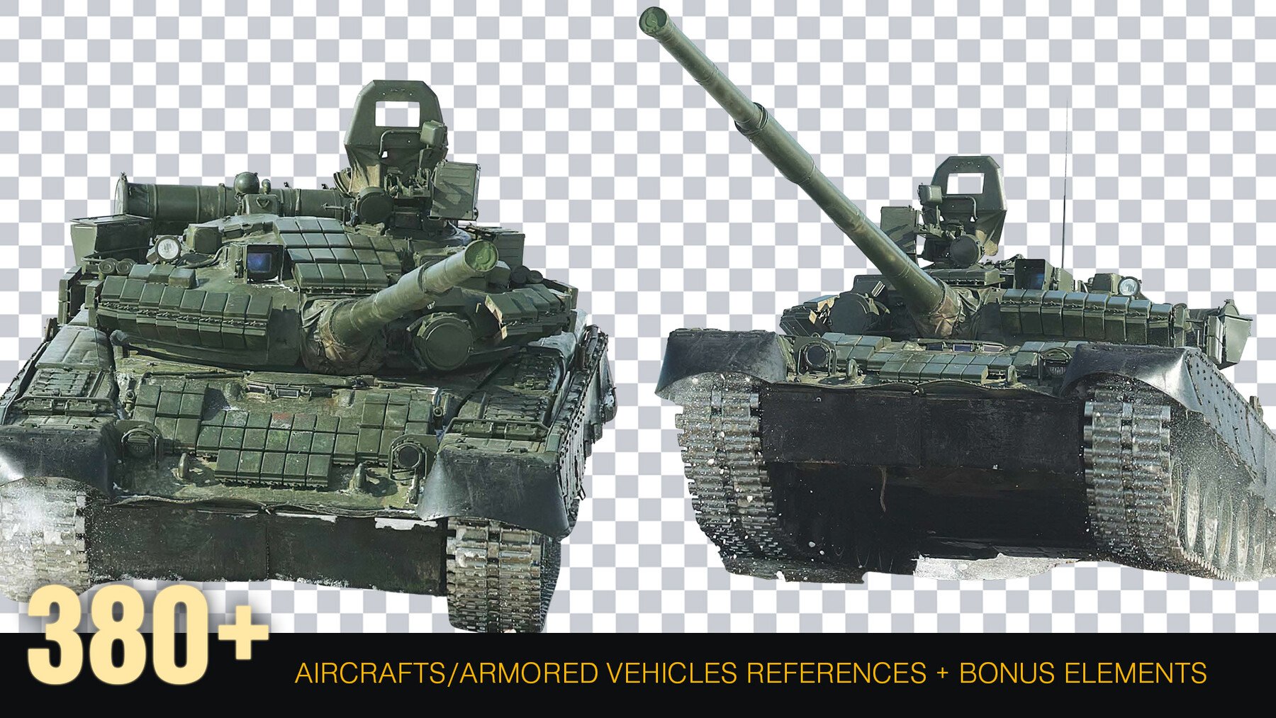 380 + Military Aircraft And Armored Vehicles Reference pack [Cutouts] PNG