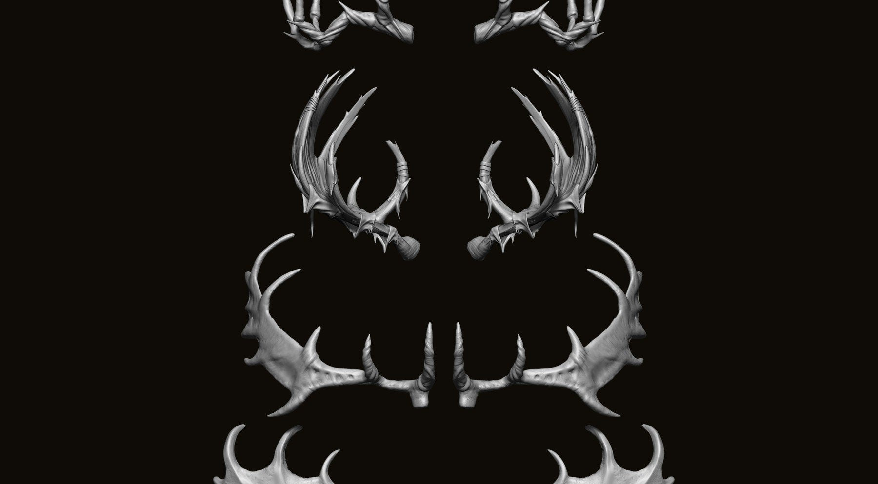 HORNS - 60 Horns, Antlers, Frills & Horn Sockets IMM + VDM