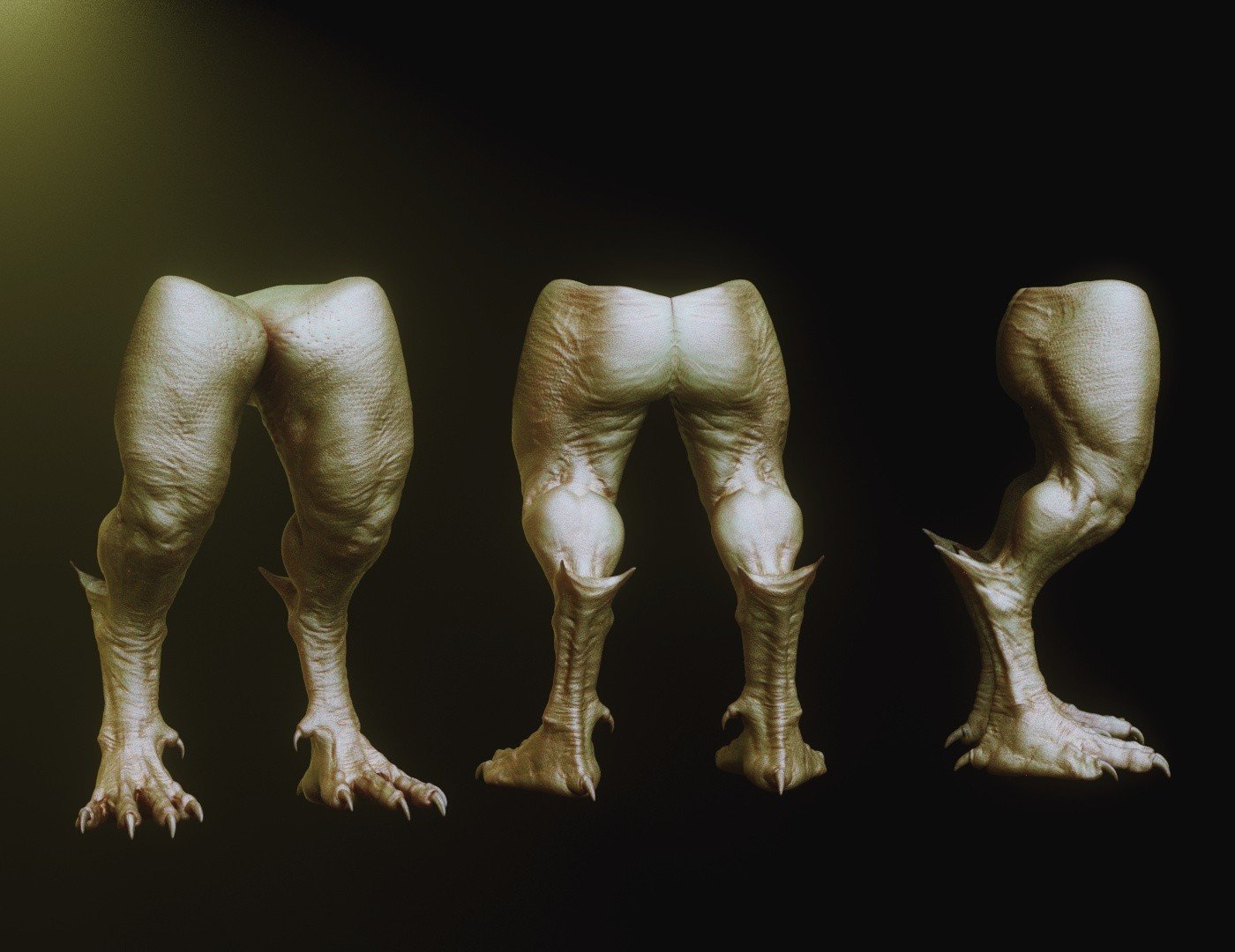 LEGS - 33 Character & Creature legs Zbrush Insertmesh Brush