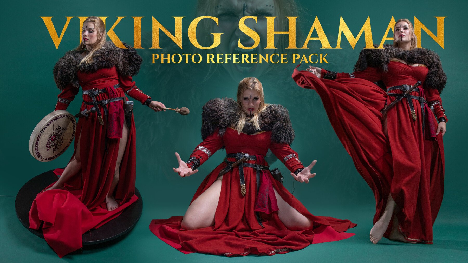 Viking Shaman - Reference Photo Pack for Artists 412 JPEGs