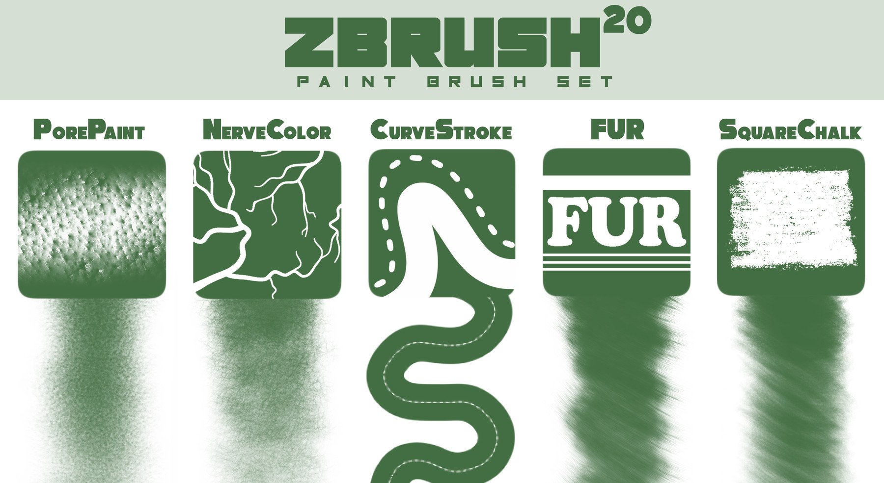 ZBrush Polypaint Brushes