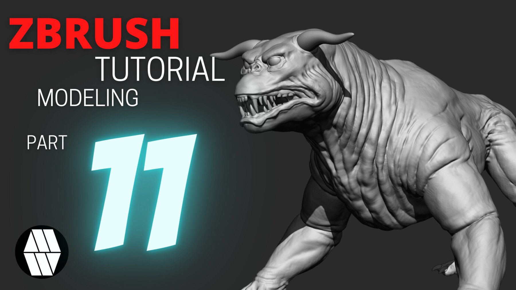 MLW Creative - ZBRUSH Creature Modeling FULL TUTORIAL