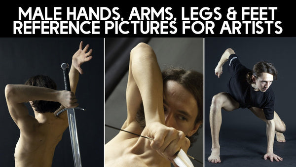 Male Hands, Arms, Legs & Feet Reference Pictures for Artists