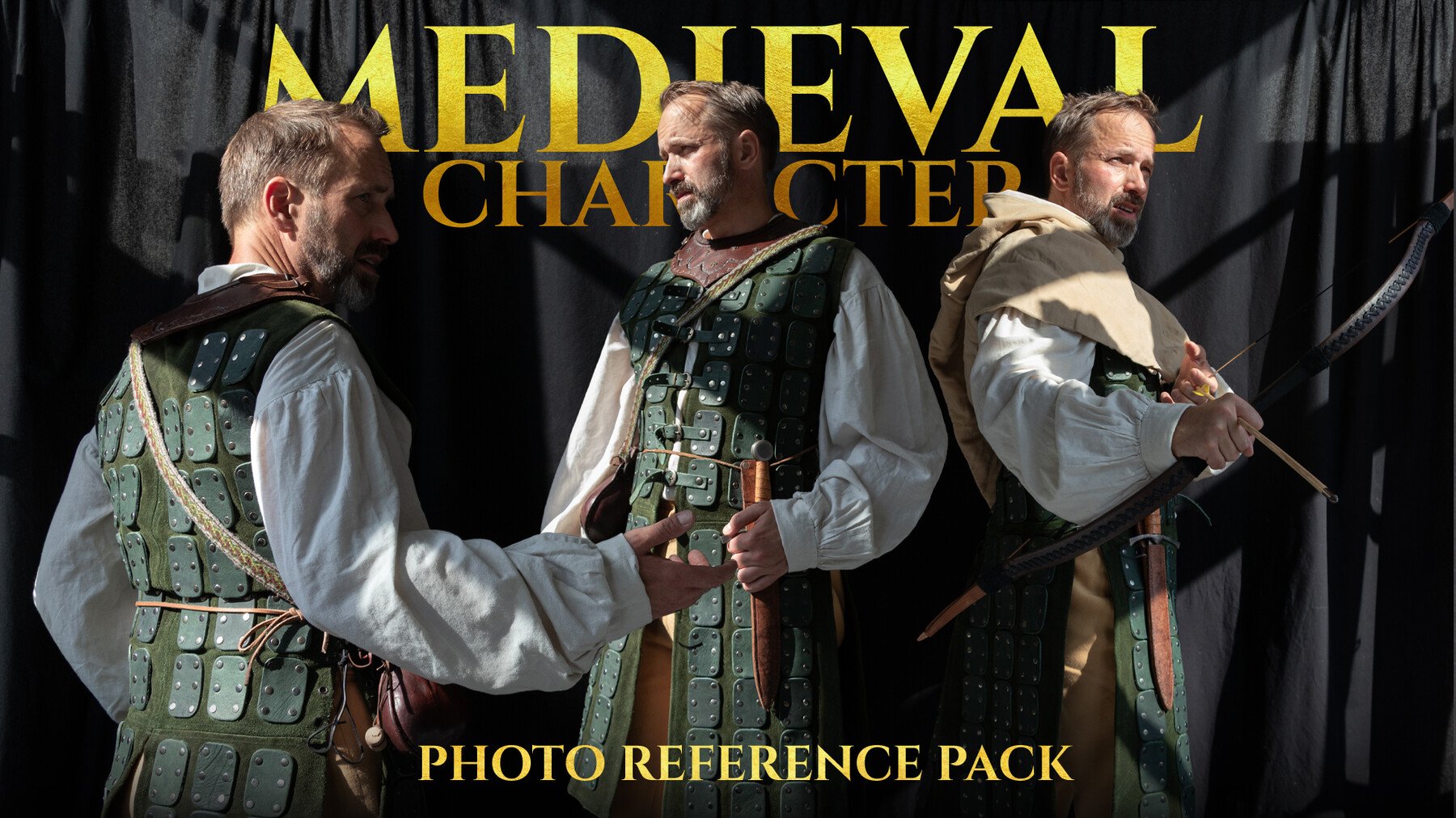 Medieval Character - Reference Photo Pack For Artists 1045 JPEGs