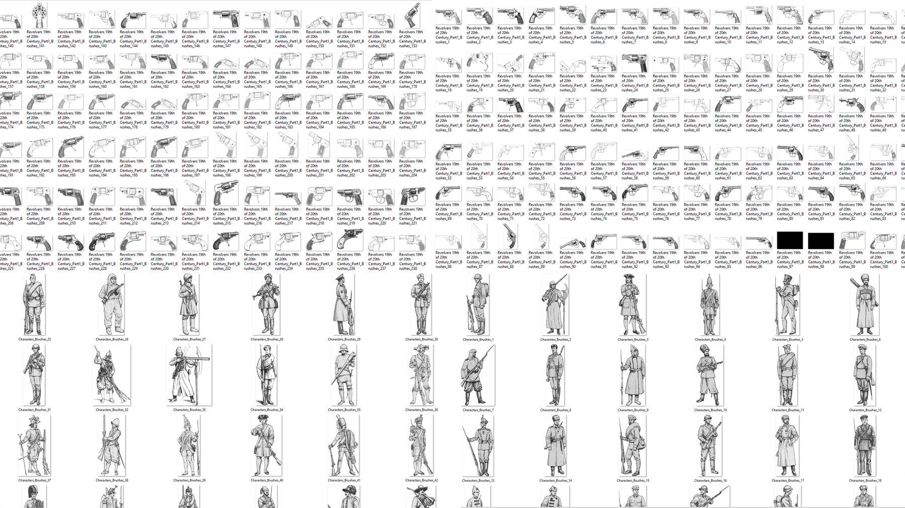 3500+ WEAPON REFERENCE BRUSHES [CHETBRUSHES]