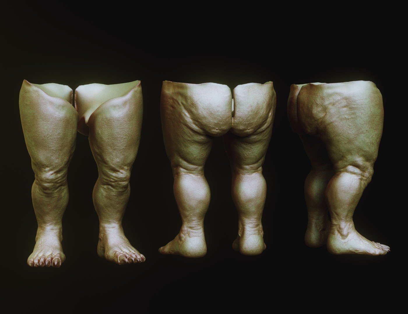 LEGS - 33 Character & Creature legs Zbrush Insertmesh Brush