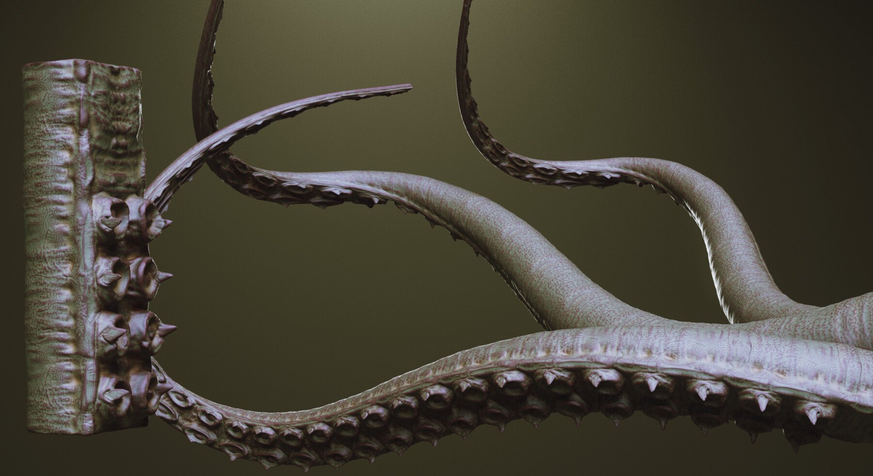 TENTACLES - 40+ in ZBrush brushes and OBJs