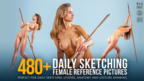 480+ Daily Sketching Female Reference Pictures