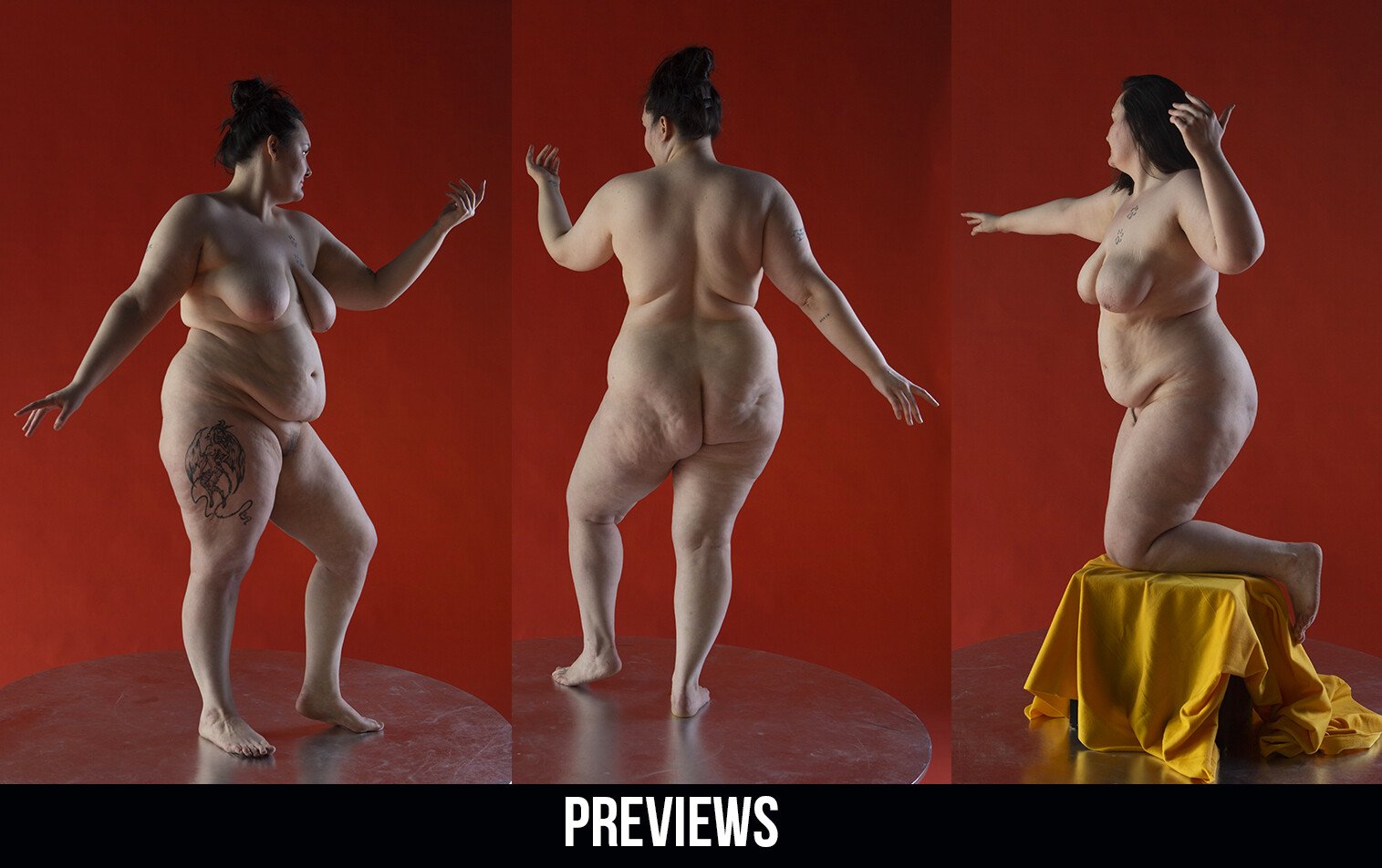 800+ Turnaround Female Academic Poses (Plus Size) pt. I