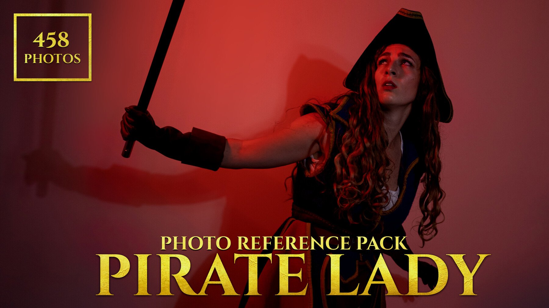 Pirate Lady - Reference Photo Pack For Artists 458 JPEGs