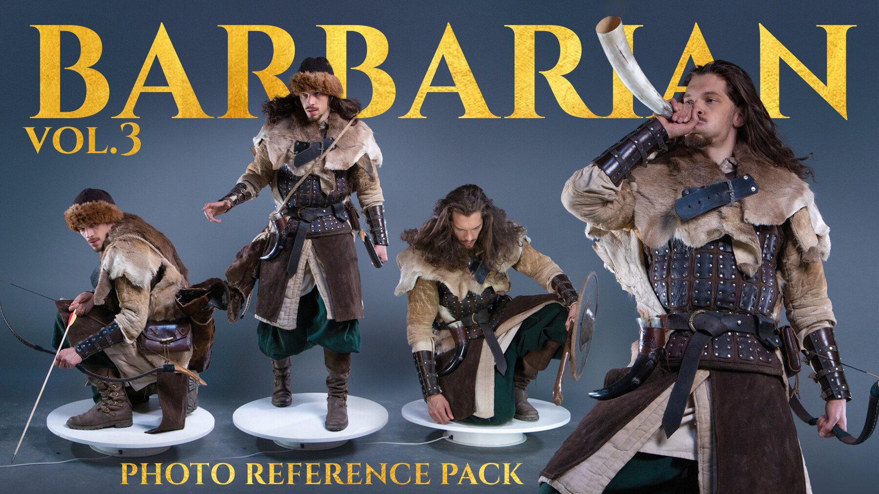 Barbarian Vol.3 - Reference Photo Pack For Artists 544 JPEGs