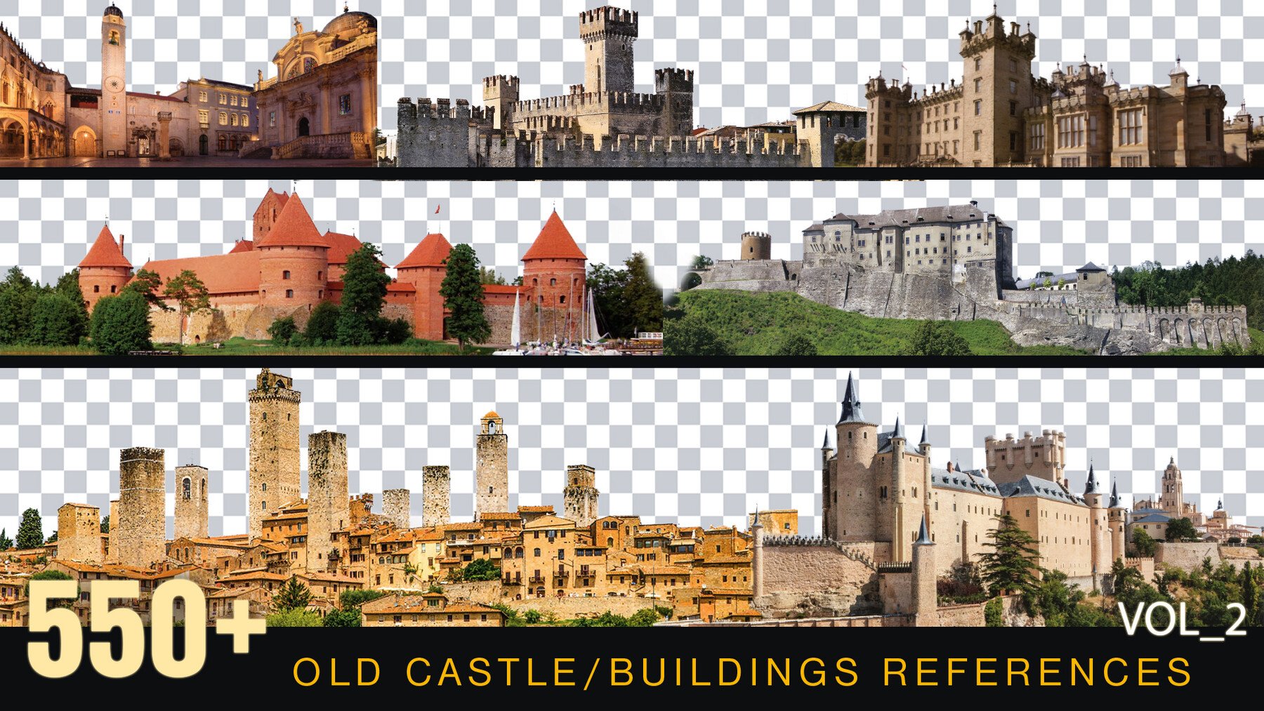 Buildings Reference pack [Perfect for Mattepainting and Photobash]