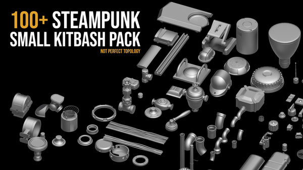 100+ Steampunk small Kitbash pack Vol 2