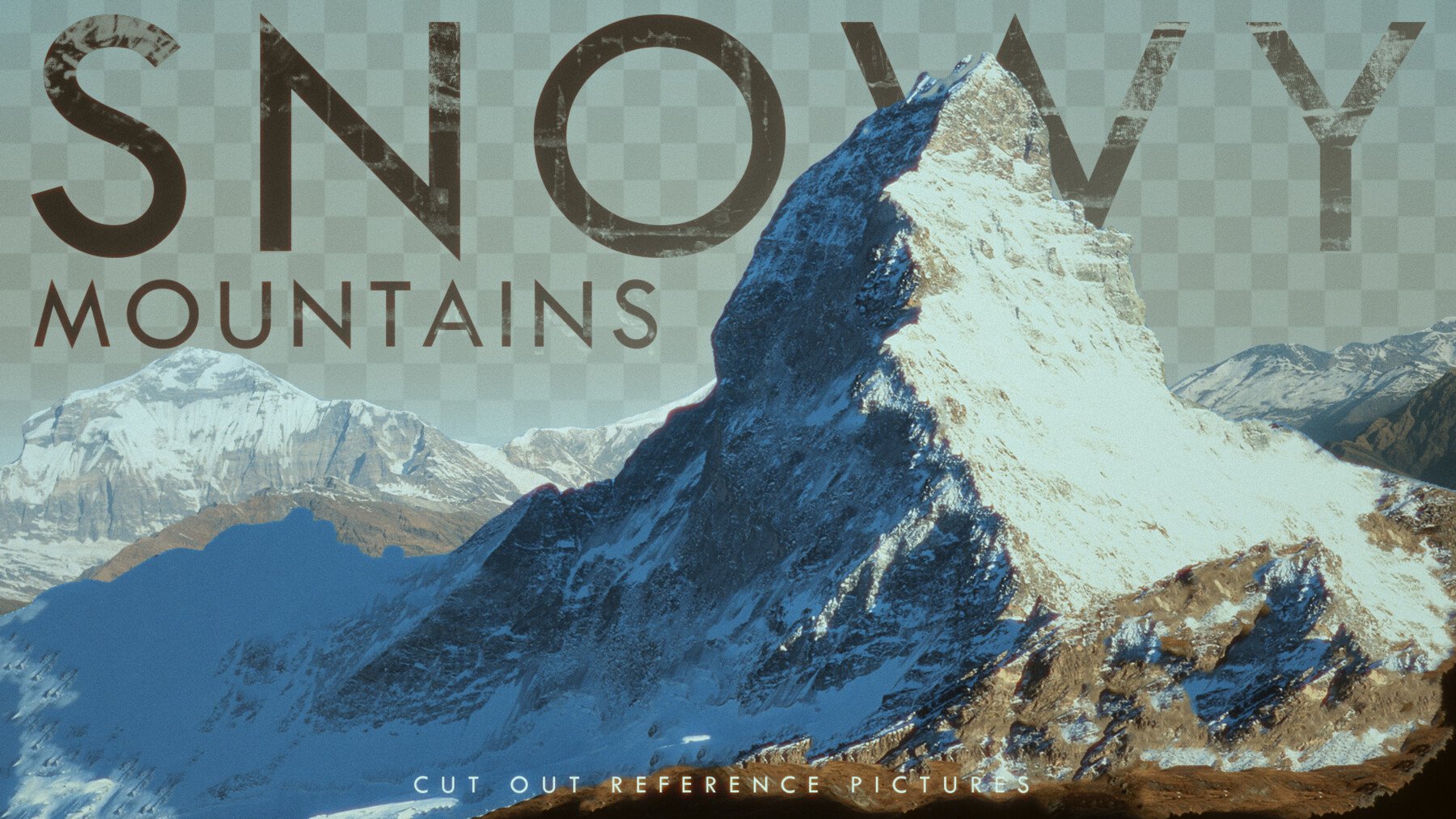 120+ Snowy Mountains Cut out Reference Pictures [Perfect For Matte Painting]