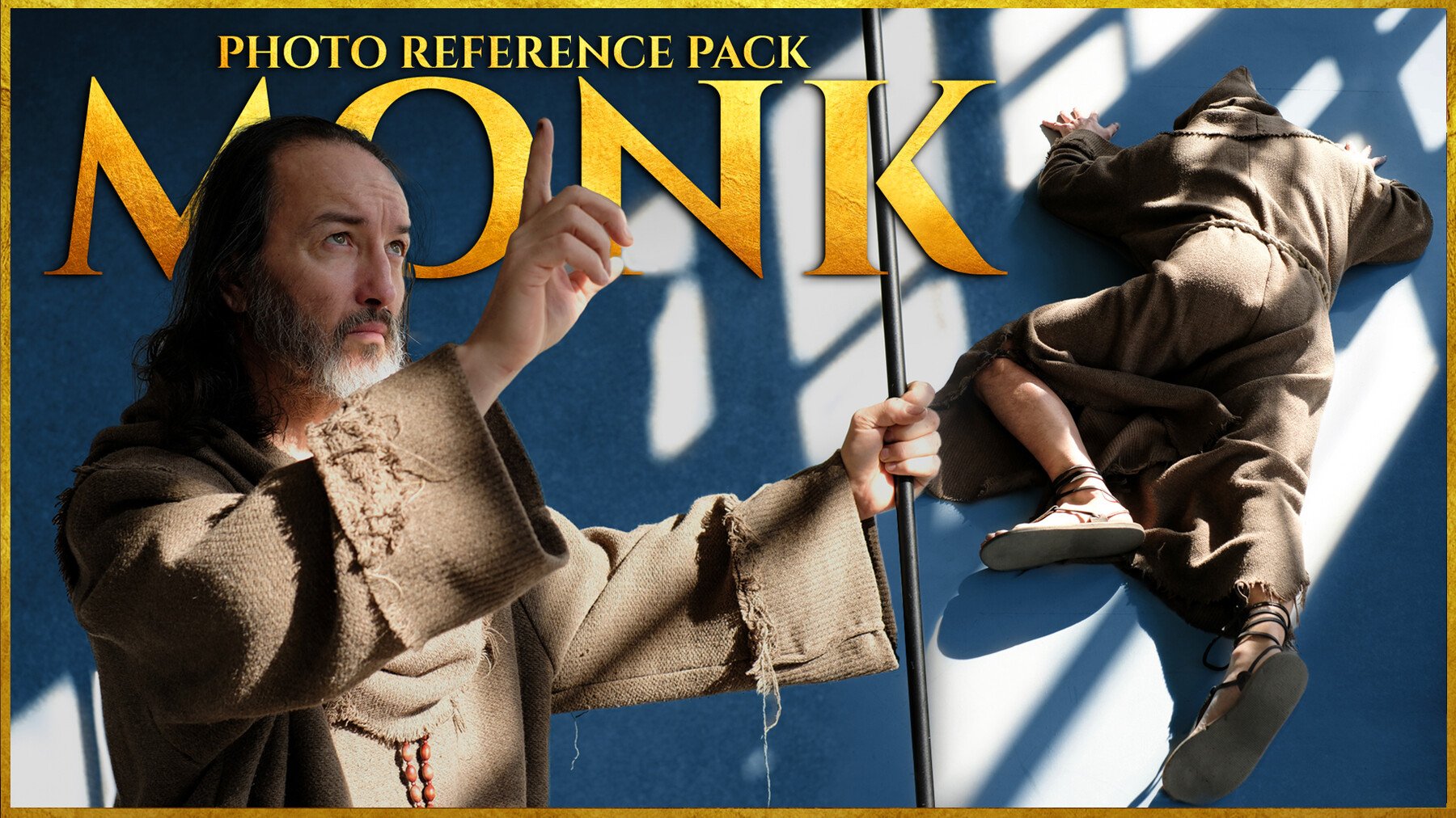 A Monk - Reference Photo Pack For Artists 642 JPEGs