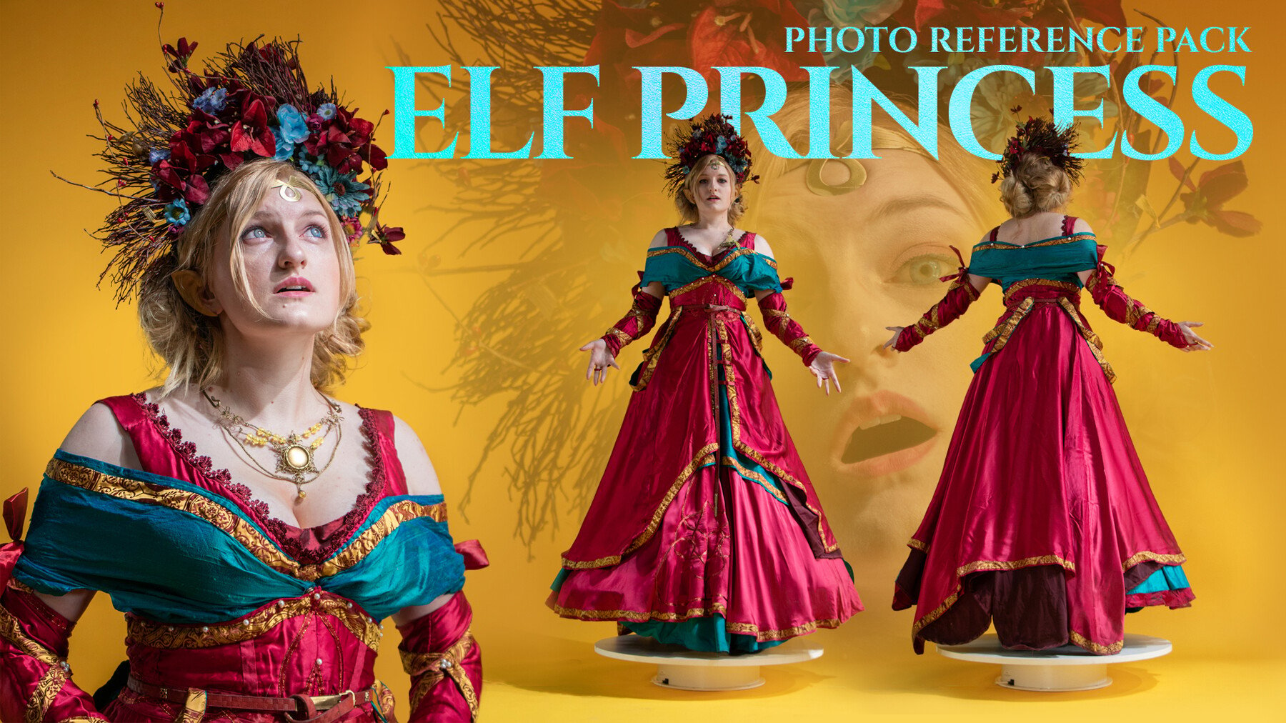 Elf Princess - Reference Photo Pack for Artists 477 JPEGs