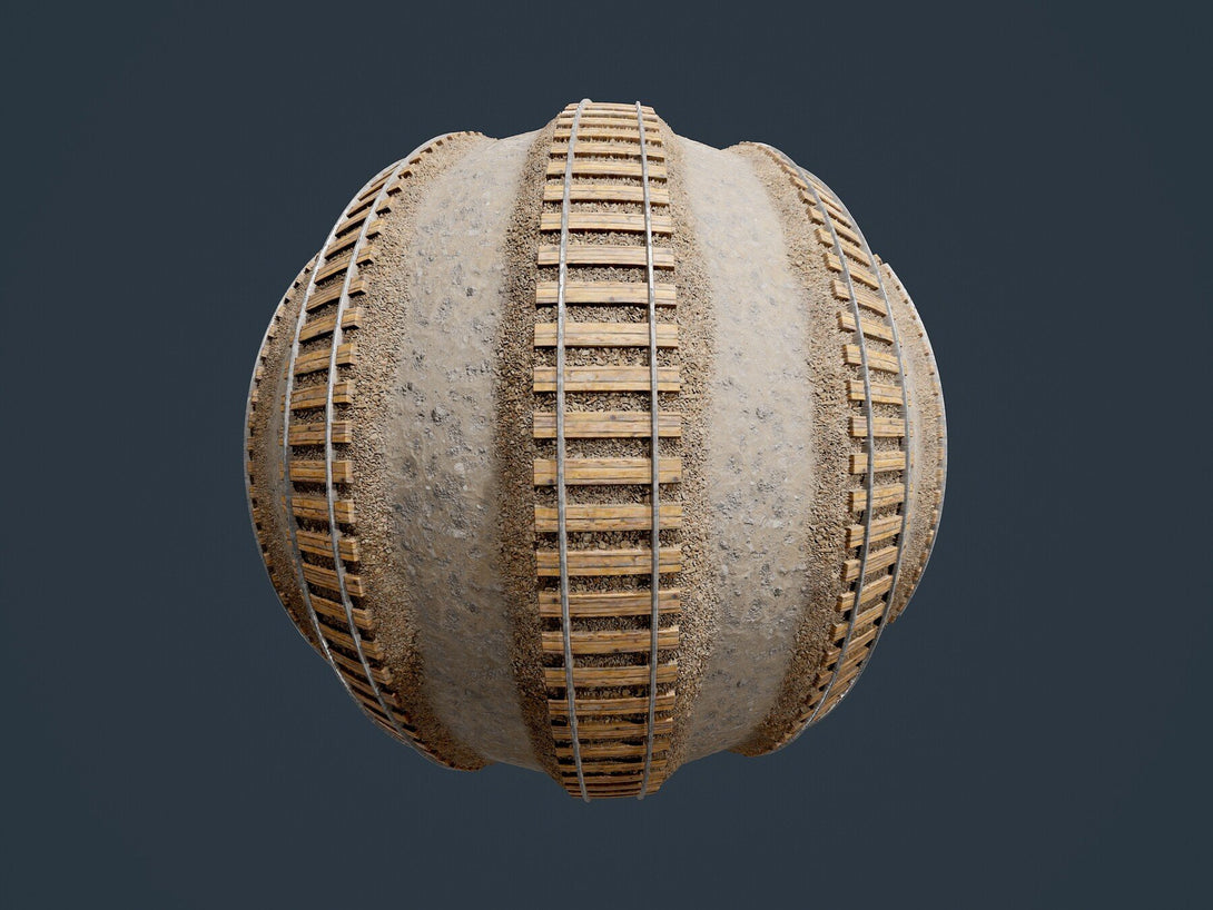 Train Texture Cube Train Tracks Seamless PBR Texture 02 – S3ART Store