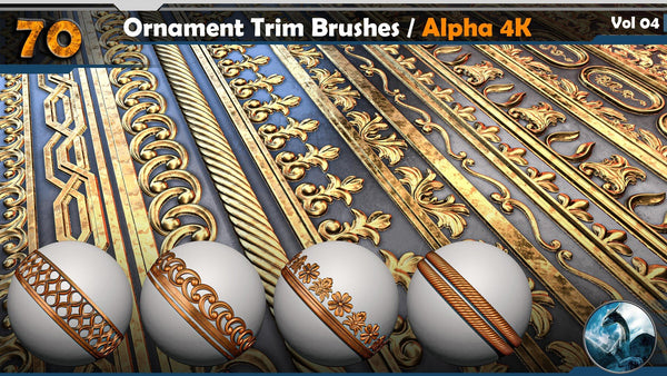 Ornament Trim Brushes Vol 04