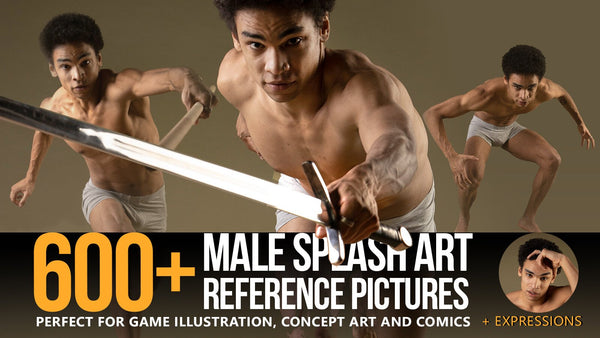 600+ Male Splash Art Pose Reference Pictures