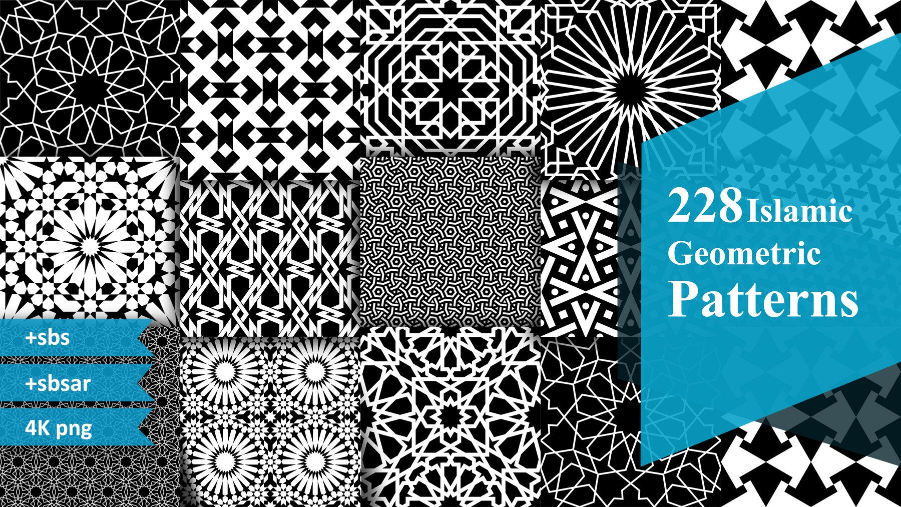 Some Pattern Reference 228 Islamic Geometric Patterns | S3ART Store
