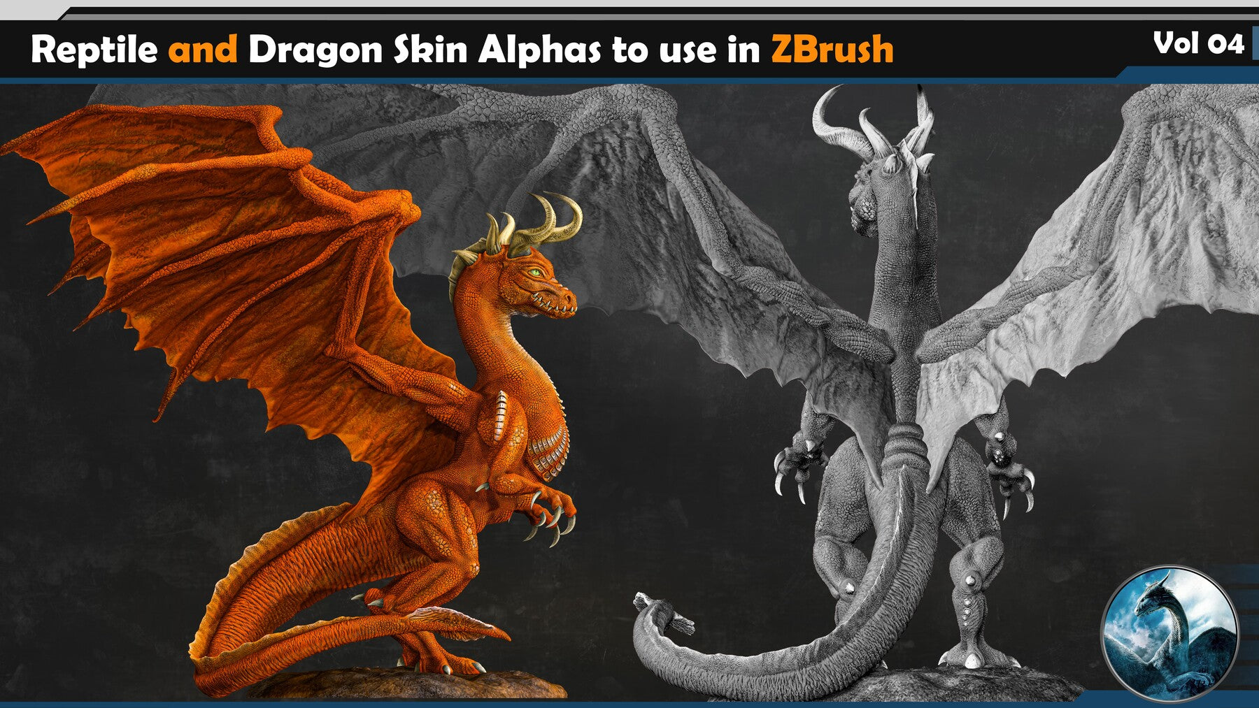 Reptile and Dragon Skin Brushes Vol 04