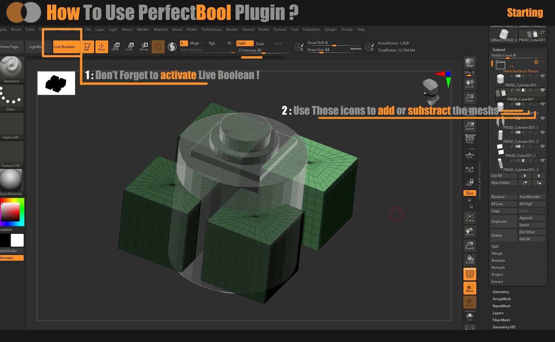 Zplugin PerfectBool // Easy Hard Surface for Artists