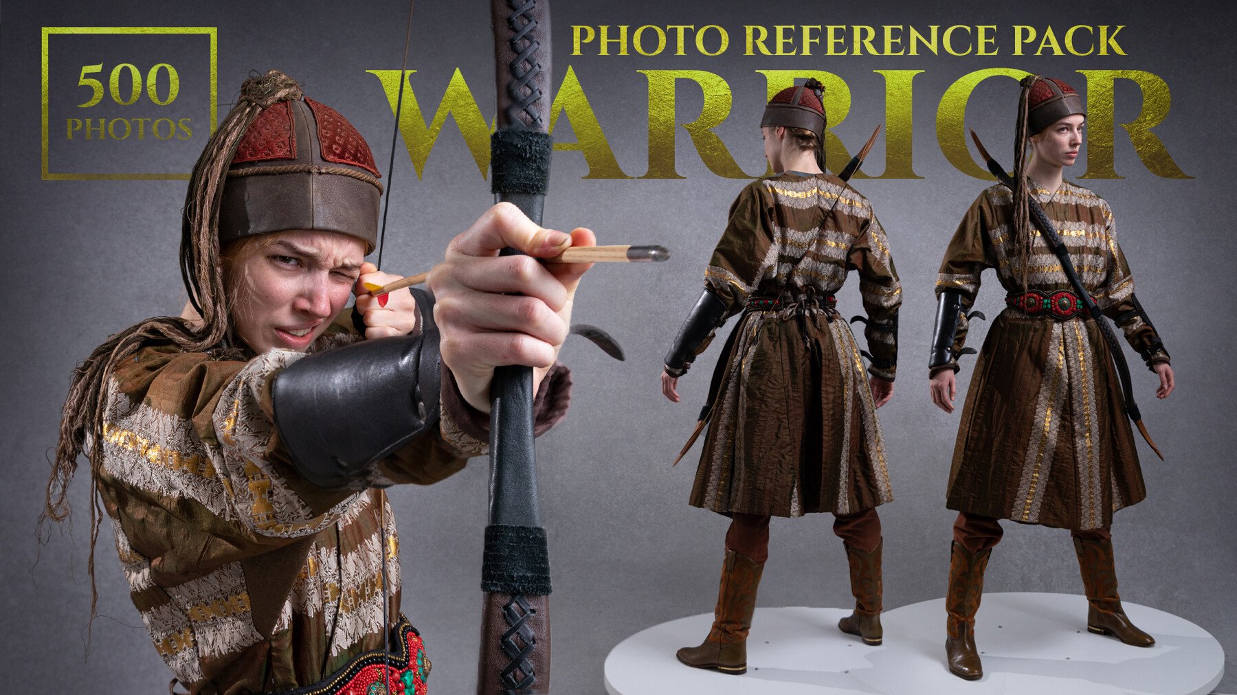 Warrior pt.1 - Reference Photo Pack For Artists 500 JPEGs