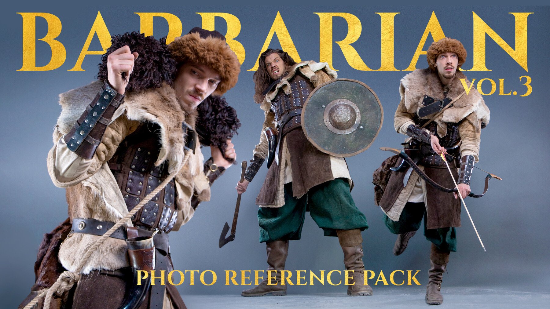 Barbarian Vol.3 - Reference Photo Pack For Artists 544 JPEGs