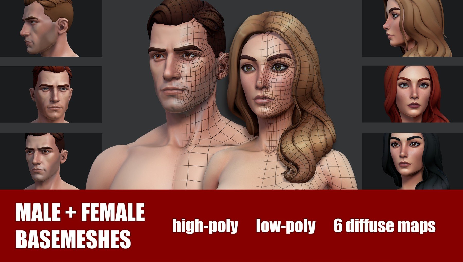 Male + Female Basemeshes