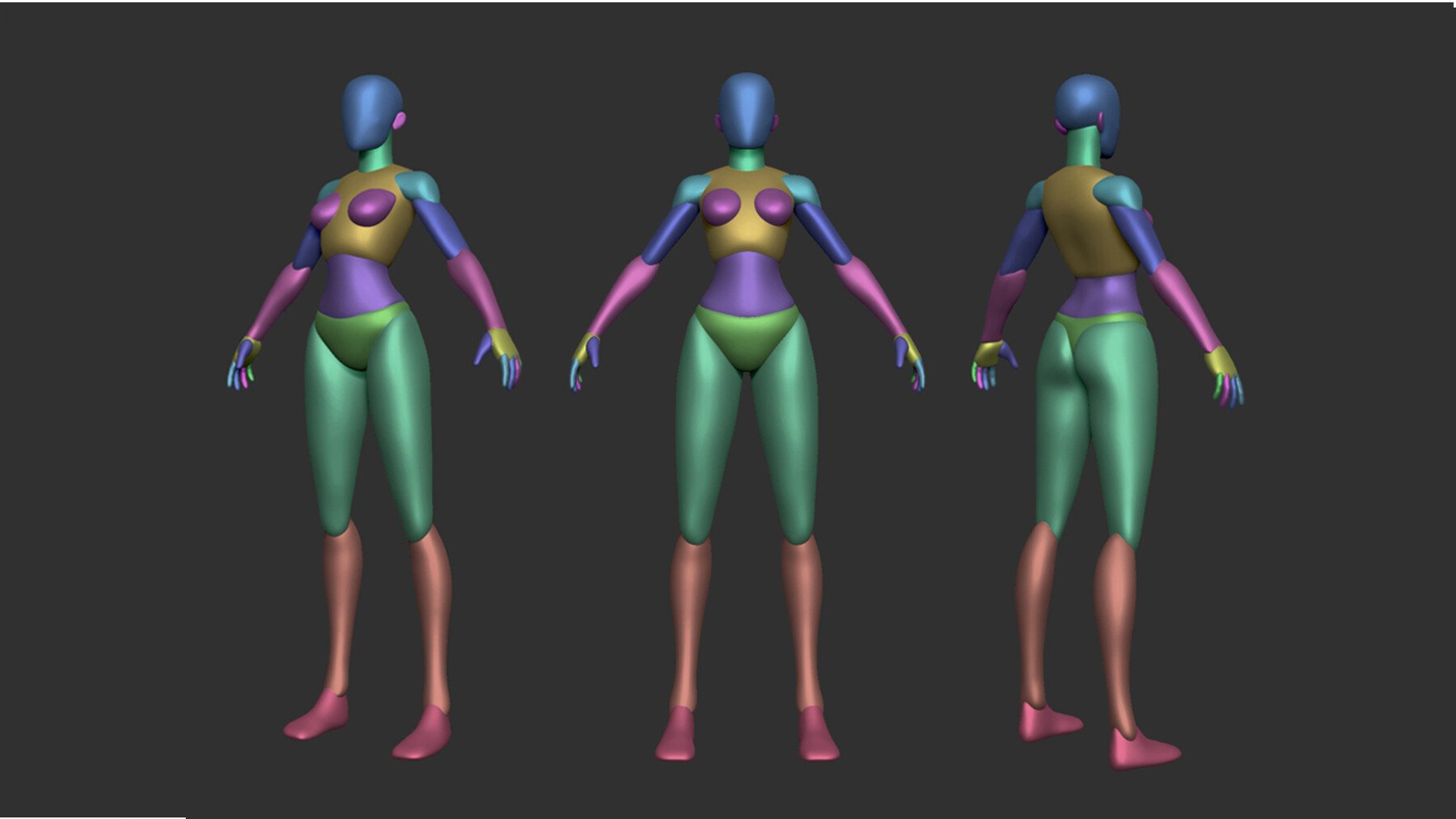 Stylized Hero Basemesh Collection