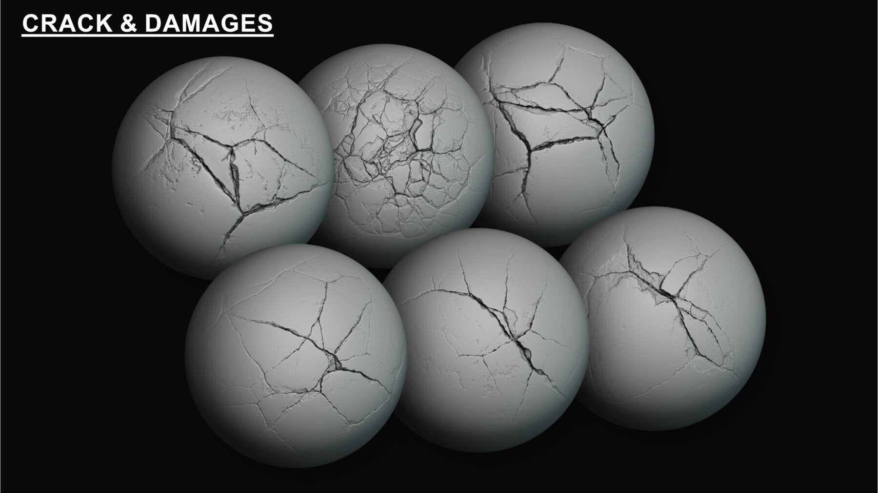 30+ Crack And Damage Alpha Brushes