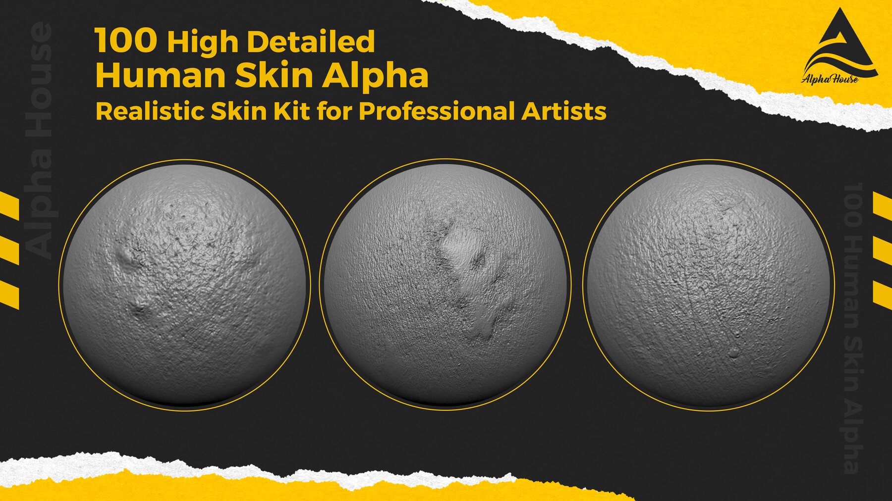 100 Human Skin Alpha Kit for Artists