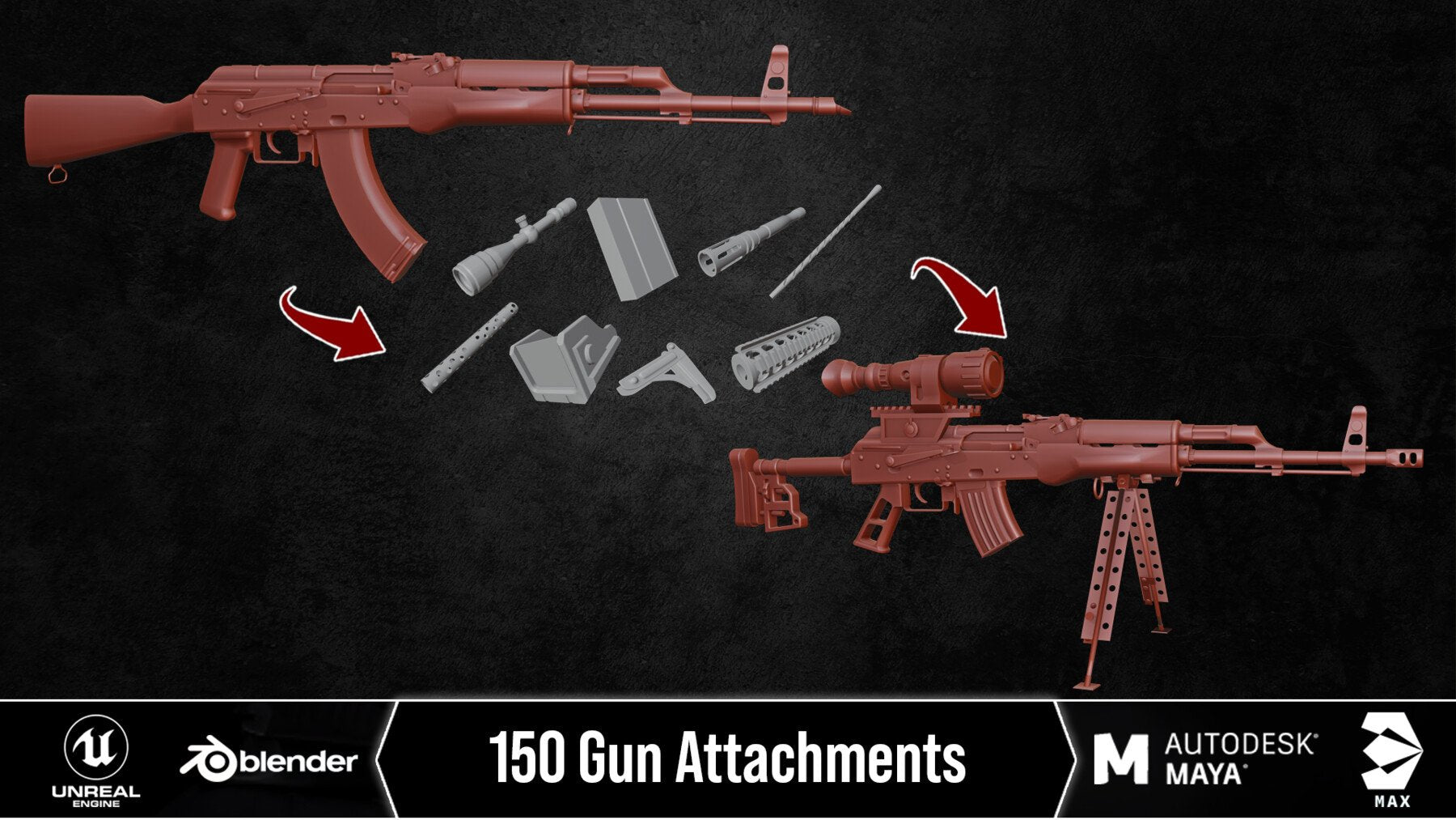 150 Gun Atttachment Kitbash