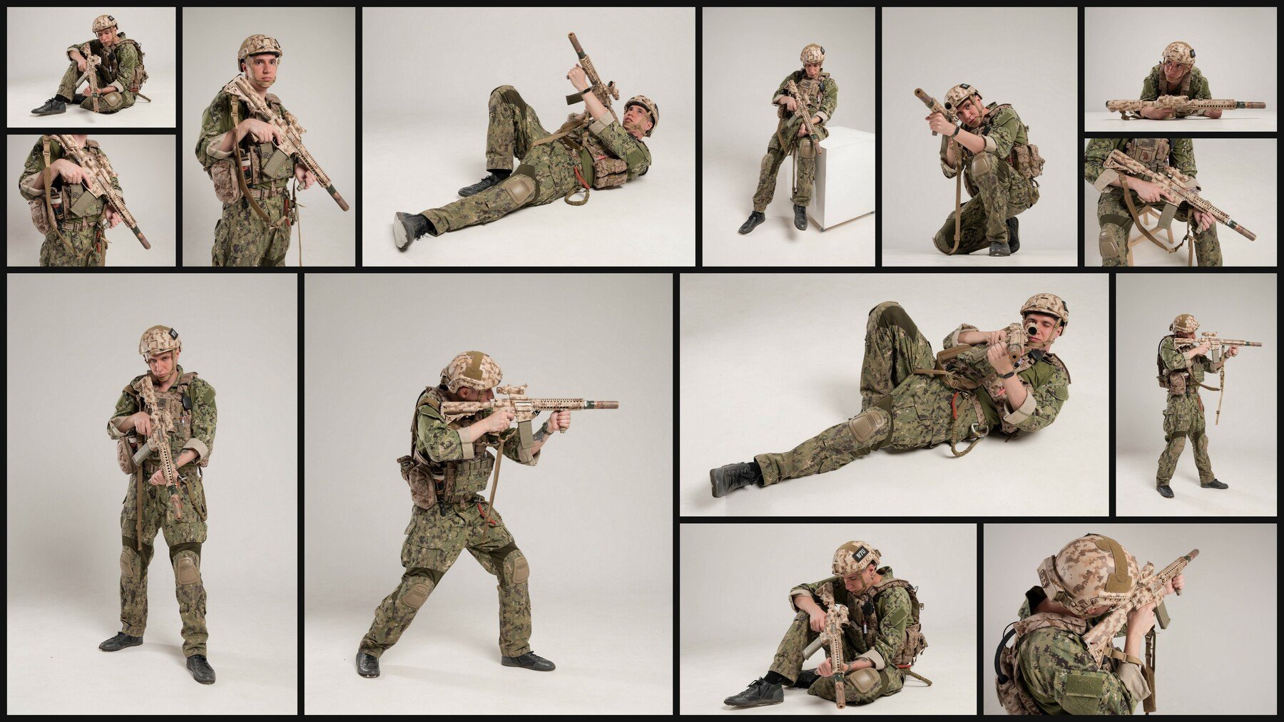 200 Military Poses References For Artists 02
