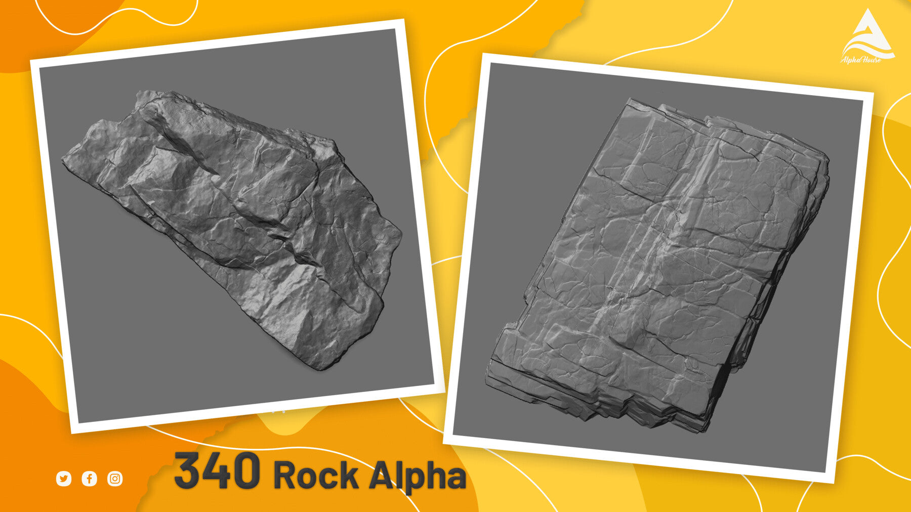 300+ Tileable and Seamless Rock Alphas