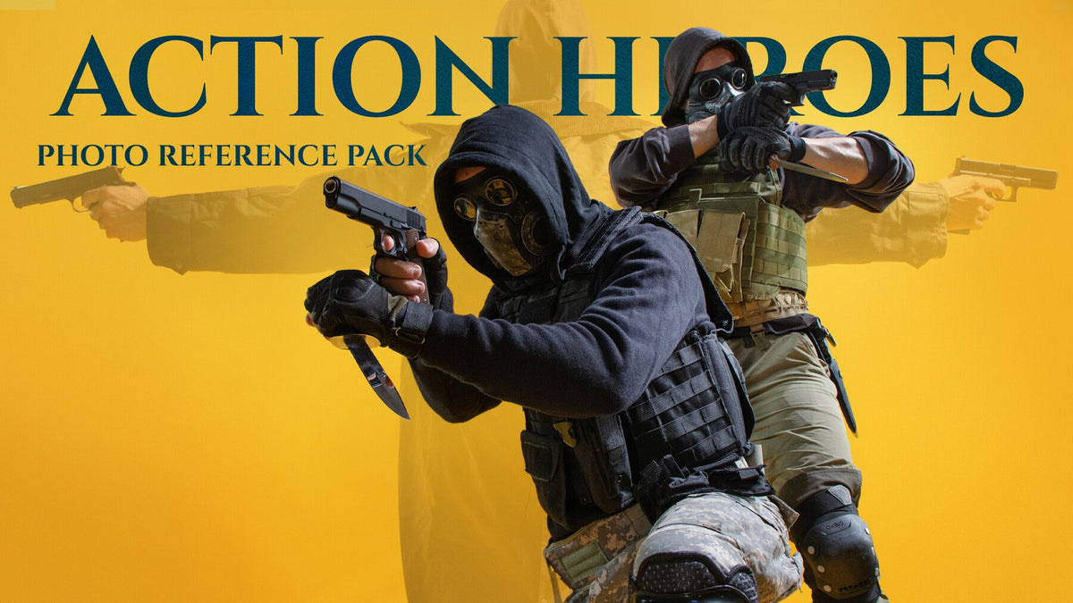 350+ Action Hero References for Artists | S3ART Store