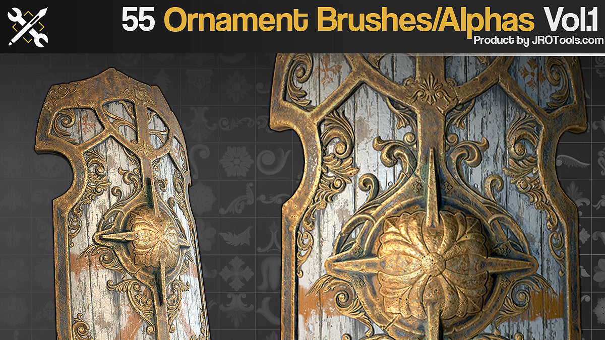 55 Ornament Alpha Stamps Vol.1