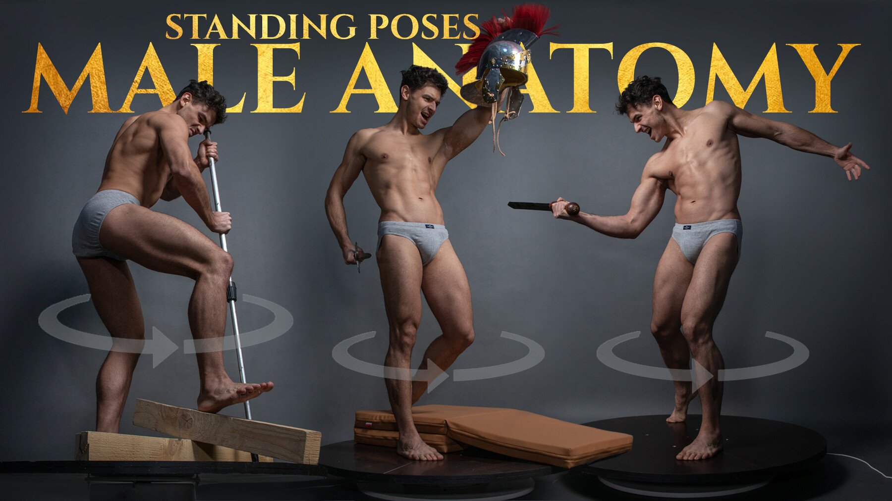 850+ Male Anatomy Standing Turnaround Poses