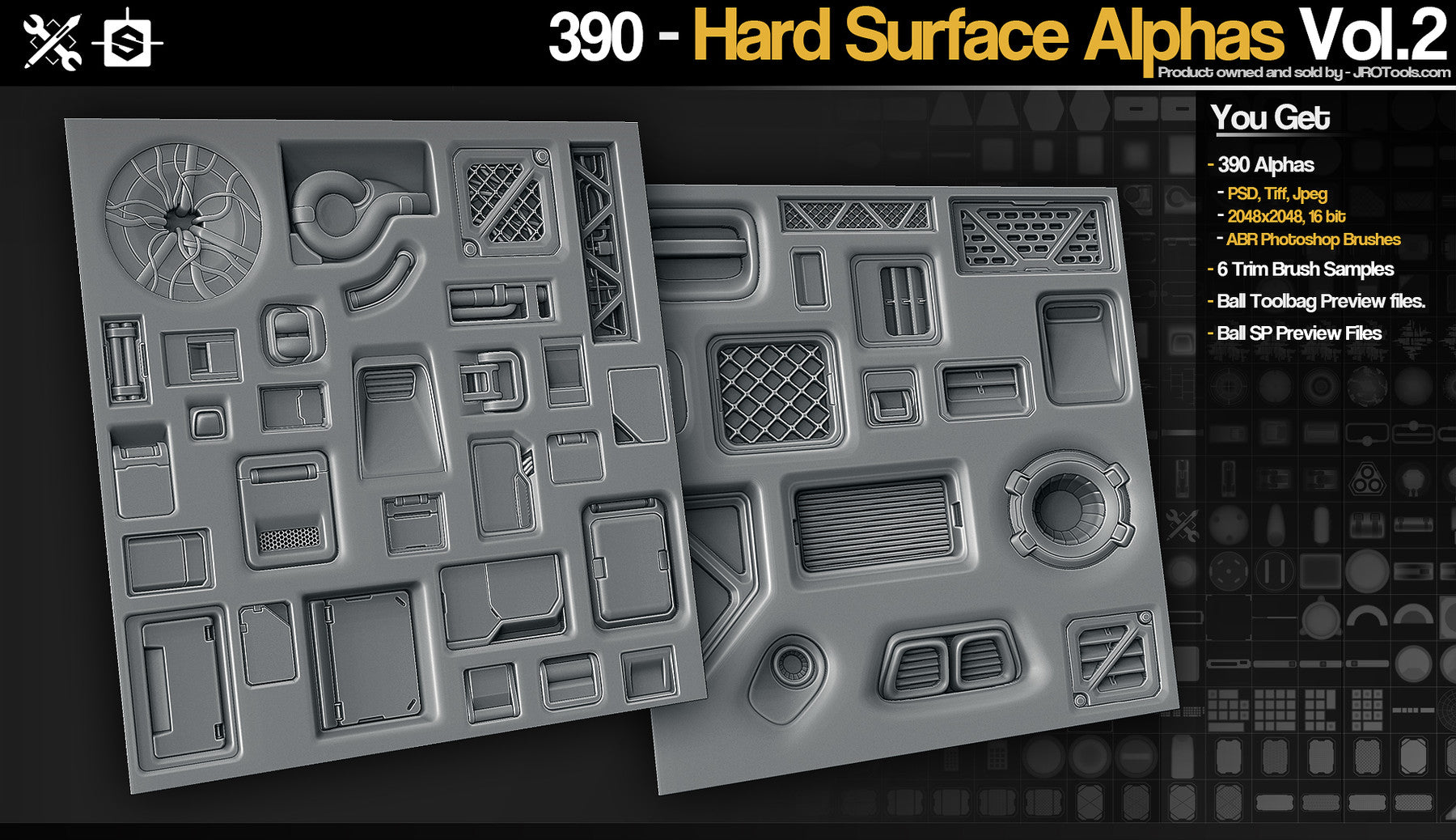 Hard-Surface Alphas Vol.1