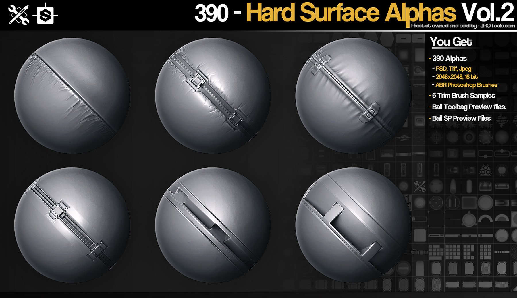 Hard-Surface Alphas Vol.1