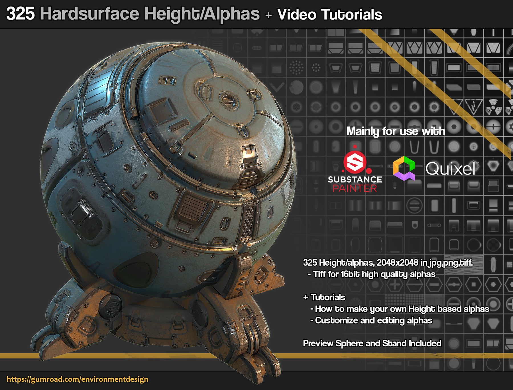 Hard Surface Kitbash+ROBOT ARM-OM