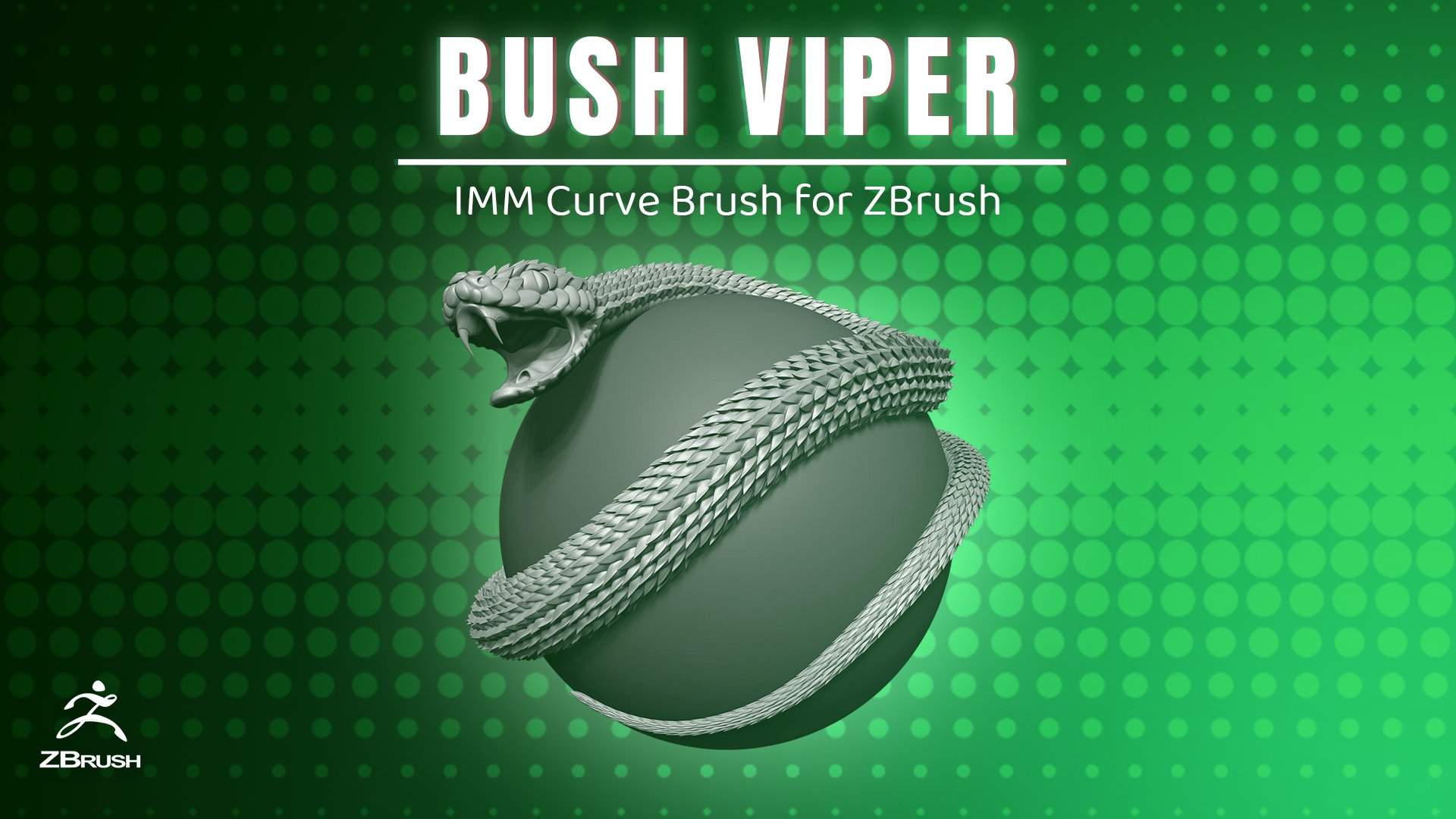 Bush Viper Snake IMM Brush-S3ART Store