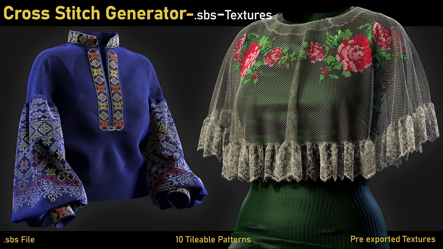 Cross Stitch Generator + Textures