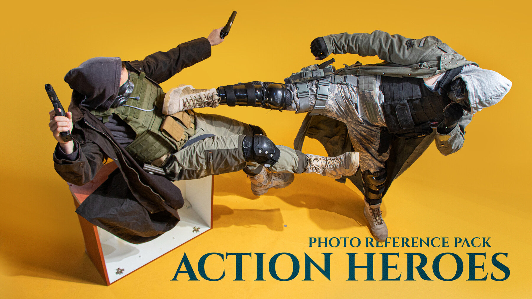 Action Heroes Photo Reference Pack for Artists 359 JPEGs