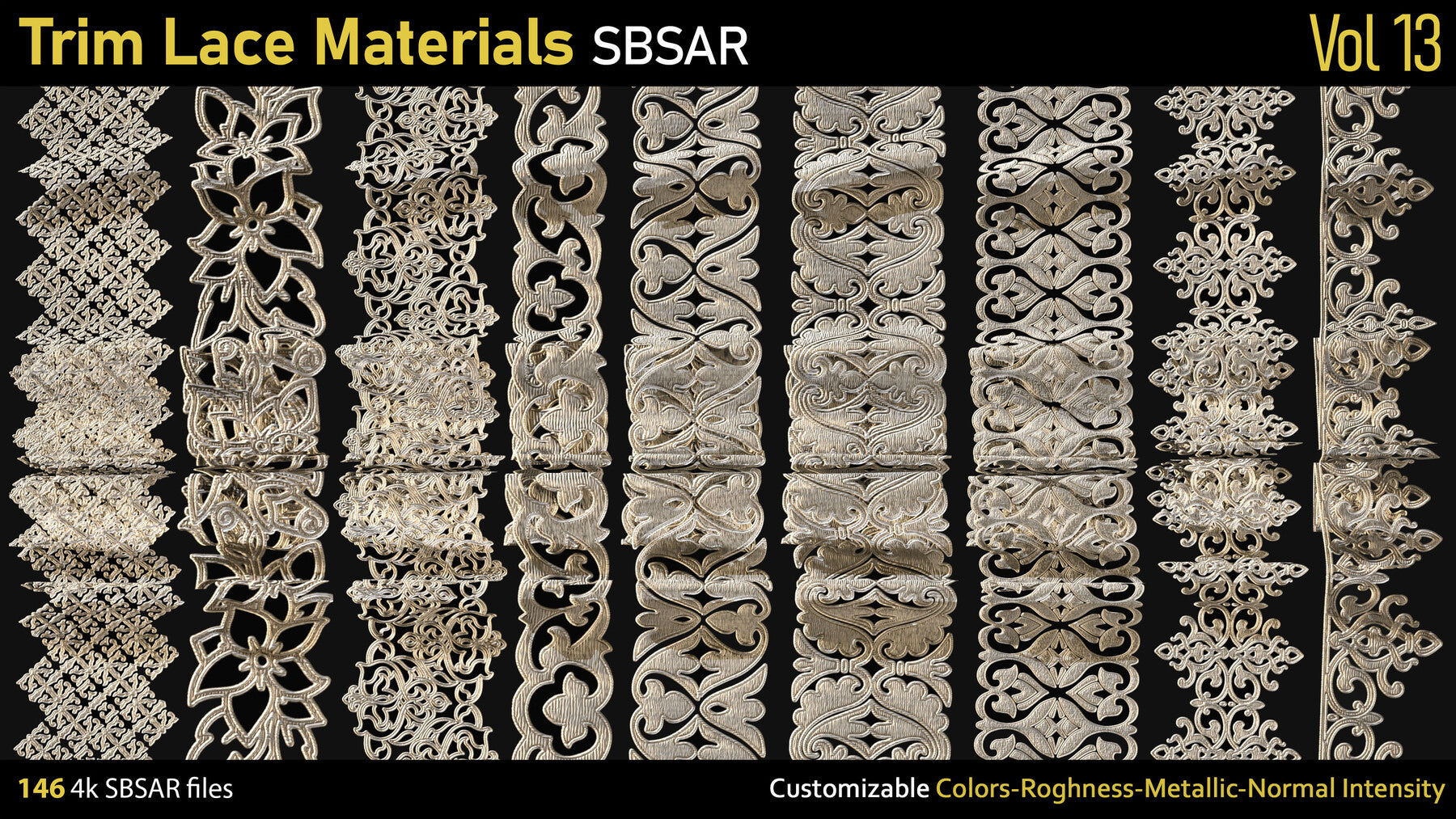 Trim Lace Materials-SBSAR-Vol13