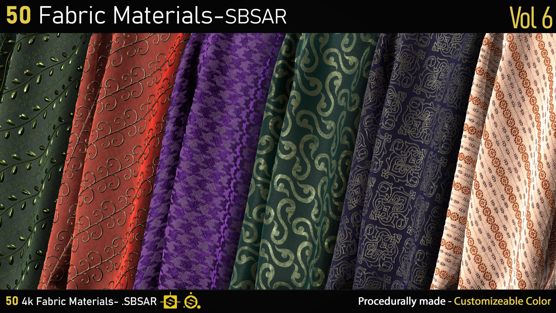 50 Lace & Guipure Materials-SBSAR-Vol9