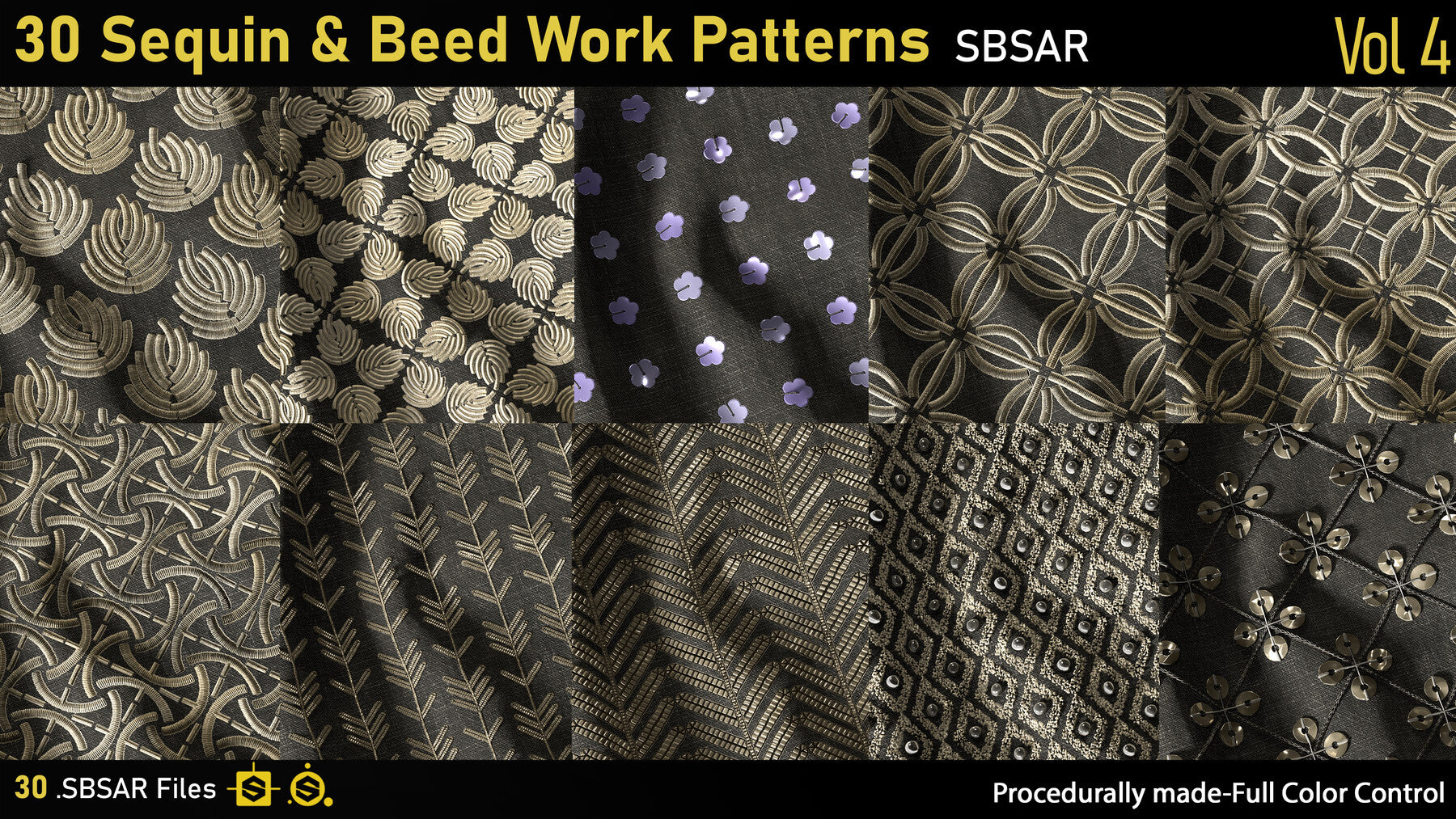 30 Sequin & Beed Work patterns-Vol4-SBSAR